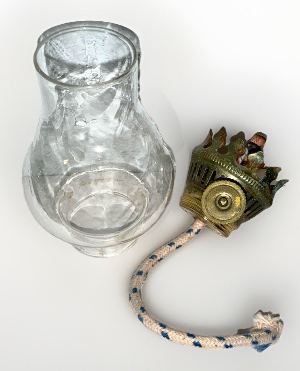 Miniature Ceramic Oil Kerosene Lamp with Chimney Apron Pink Rose Motif - AntiquesEtceteraMiniature Ceramic Oil Kerosene Lamp with Chimney Apron Pink Rose MotifUnbrandedAntiquesEtcetera