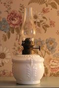 Miniature Oil Kerosene Stand Lamp Milk Glass Smith I Fig. 53 Virginia Complete - AntiquesEtceteraMiniature Oil Kerosene Stand Lamp Milk Glass Smith I Fig. 53 Virginia CompleteAntiqueAntiquesEtcetera
