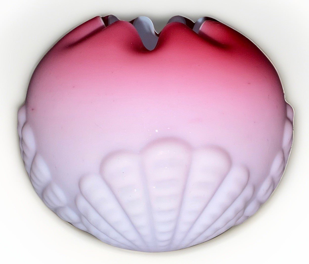 Mt. Washington Art Glass Rose Bowl Fan Embossed Pink Satin Antique - AntiquesEtceteraMt. Washington Art Glass Rose Bowl Fan Embossed Pink Satin AntiqueUnmarkedAntiquesEtcetera