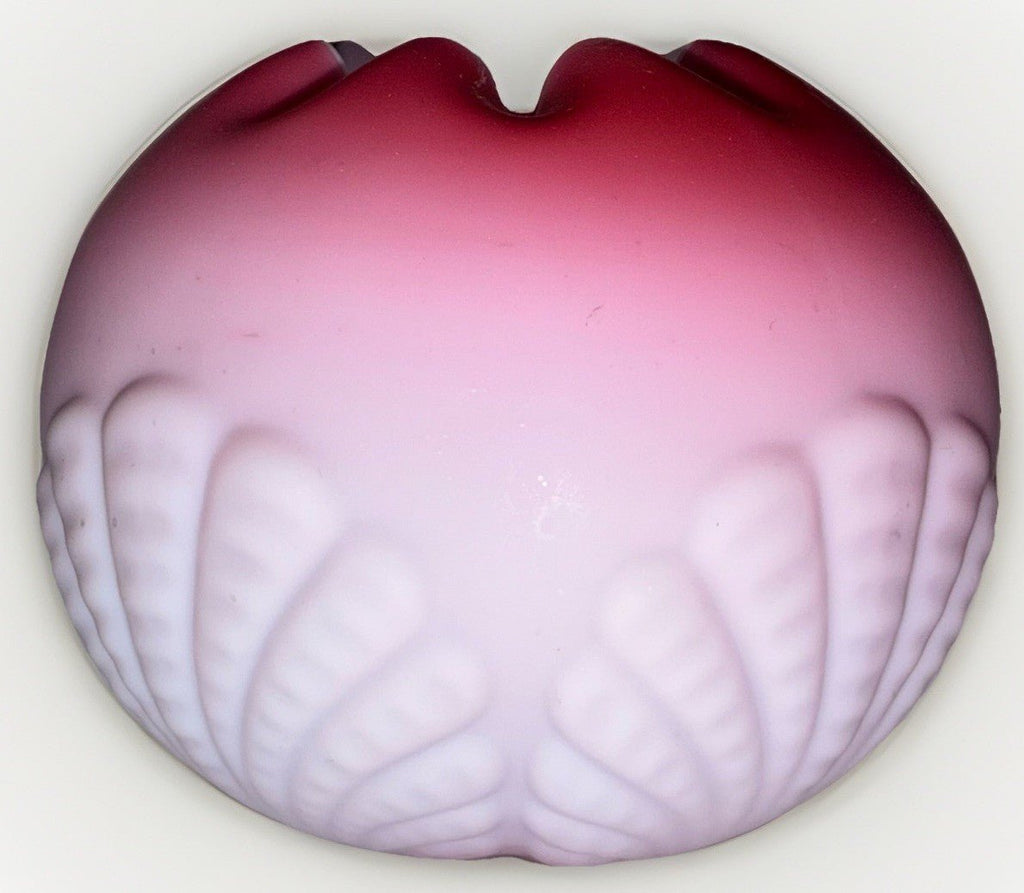 Mt. Washington Art Glass Rose Bowl Fan Embossed Pink Satin Antique - AntiquesEtceteraMt. Washington Art Glass Rose Bowl Fan Embossed Pink Satin AntiqueUnmarkedAntiquesEtcetera