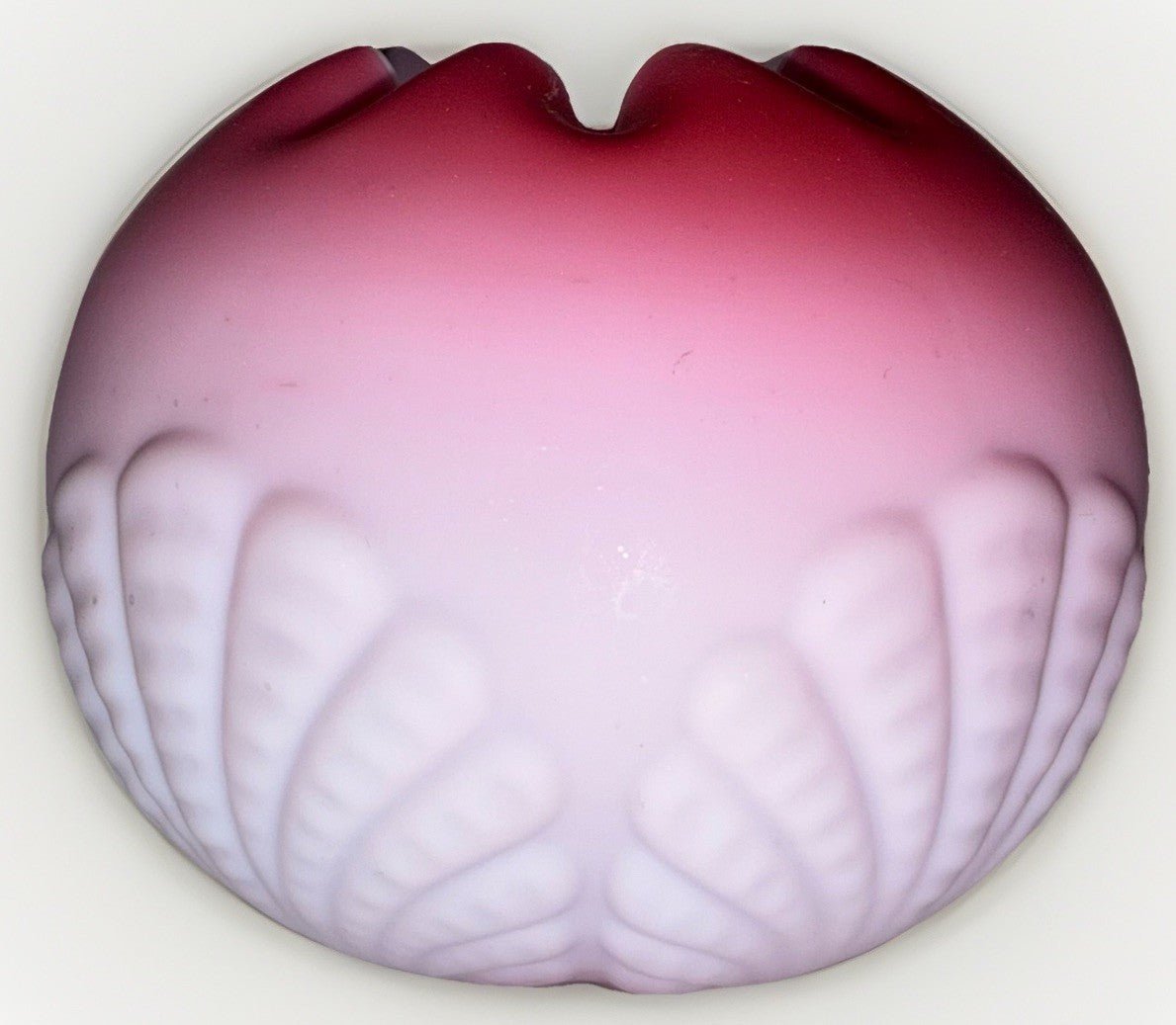 Mt. Washington Art Glass Rose Bowl Fan Embossed Pink Satin Antique - AntiquesEtceteraMt. Washington Art Glass Rose Bowl Fan Embossed Pink Satin AntiqueUnmarkedAntiquesEtcetera