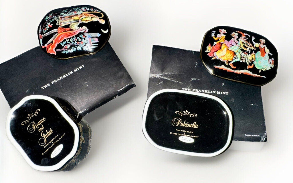 Music Box Romeo & Juliet + Pulcinella Masterpieces Russian Ballet Franklin Mint - AntiquesEtceteraMusic Box Romeo & Juliet + Pulcinella Masterpieces Russian Ballet Franklin MintFranklin MintAntiquesEtcetera