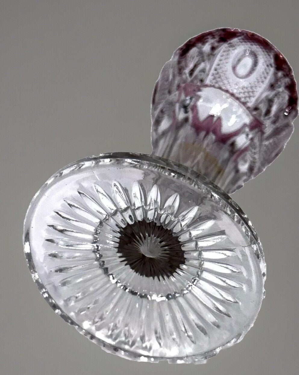 NEW HAMPSHIRE Blush Stained 6 1/4" Vase EAPG Glass Gold Trimmed Antique - AntiquesEtceteraNEW HAMPSHIRE Blush Stained 6 1/4" Vase EAPG Glass Gold Trimmed AntiqueAntiquesEtceteraAntiquesEtcetera