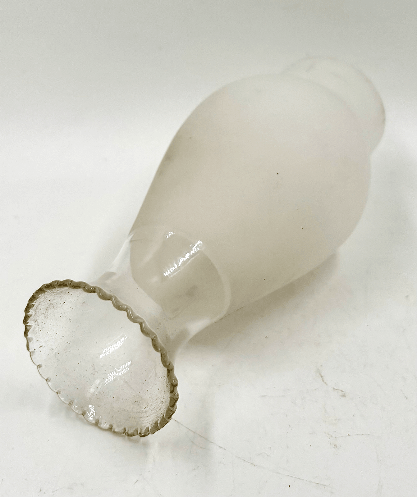 No. 0 Kerosene Oil Lamp Burner with Wick and Glass Pie Crust Top Chimney - AntiquesEtceteraNo. 0 Kerosene Oil Lamp Burner with Wick and Glass Pie Crust Top ChimneyAntiquesEtceteraAntiquesEtcetera