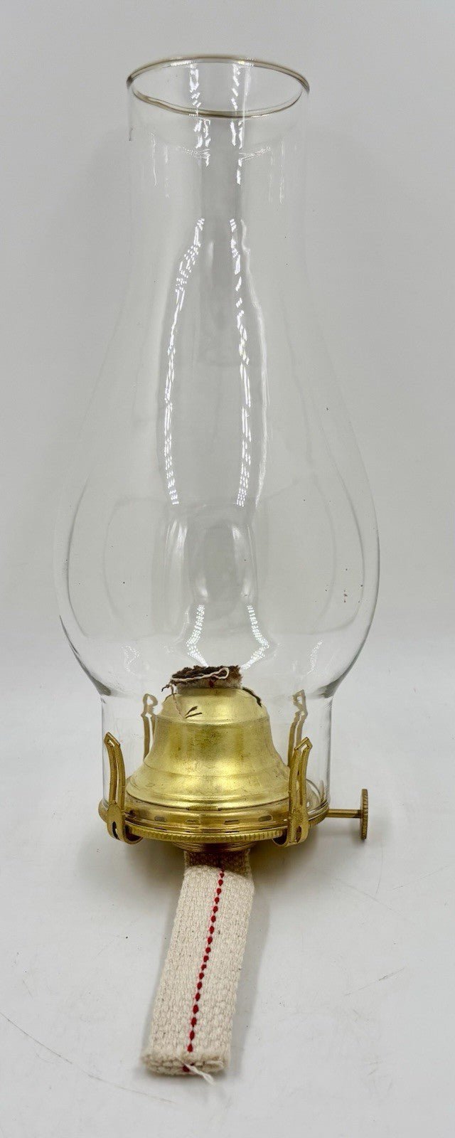 No 2 Brass Kerosene Oil Lamp Burner B&P Queen Anne w/ Glass Chimney - AntiquesEtceteraNo 2 Brass Kerosene Oil Lamp Burner B&P Queen Anne w/ Glass ChimneyAntiqueAntiquesEtcetera