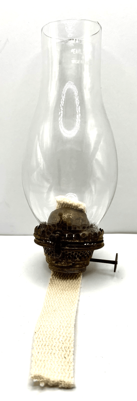 No 2 Miller Flip Top Kerosene Oil Lamp Burner Brass w/ Flanged Lip Glass Chimney - AntiquesEtceteraNo 2 Miller Flip Top Kerosene Oil Lamp Burner Brass w/ Flanged Lip Glass ChimneyE. Miller & Co.AntiquesEtcetera