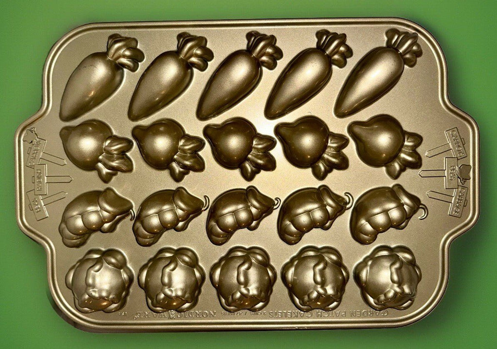 Nordic Ware Garden Patch Cakelets Mini Cakes Easter Candy Carrots Peas Cabbage - AntiquesEtceteraNordic Ware Garden Patch Cakelets Mini Cakes Easter Candy Carrots Peas CabbageNordic WareAntiquesEtcetera