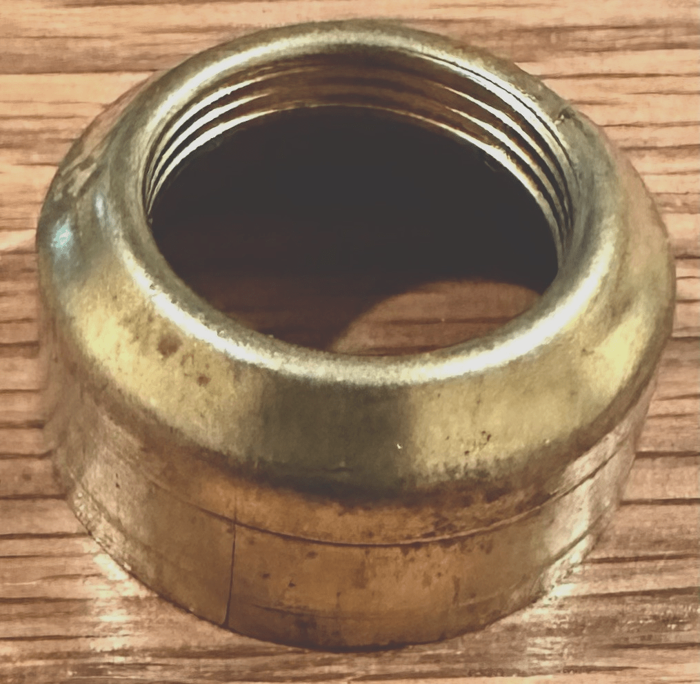 Nutmeg Acorn Brass Collar 5/8" Thread For Kerosene Oil Lamp Restoration - AntiquesEtceteraNutmeg Acorn Brass Collar 5/8" Thread For Kerosene Oil Lamp RestorationAcornAntiquesEtcetera