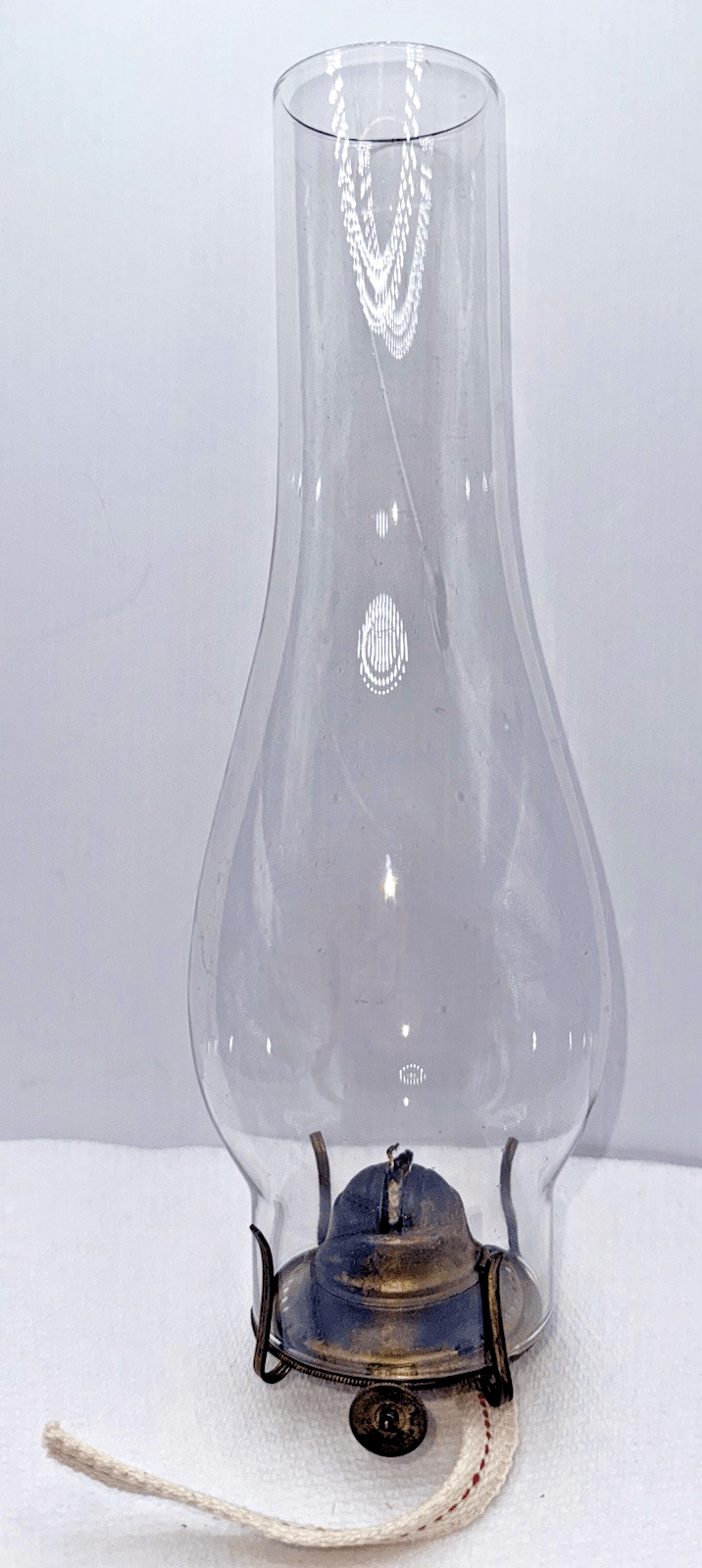 O. L. & L. Co. Banner No. 1 Oil Lamp Burner with Clear Glass Chimney - AntiquesEtceteraO. L. & L. Co. Banner No. 1 Oil Lamp Burner with Clear Glass ChimneyO. L. & L. Co.AntiquesEtcetera