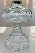 Oil Kerosene Lamp Hobnail w/ Reverse Hammered Texture Glass Font Oil Pedestal - AntiquesEtceteraOil Kerosene Lamp Hobnail w/ Reverse Hammered Texture Glass Font Oil PedestalUnbrandedAntiquesEtcetera