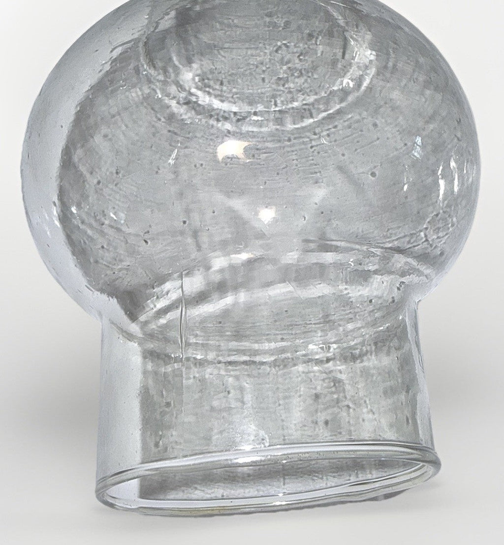 Oil Lamp Chimney Clear Glass 2" x 10 1/4 Big Bulge Crystal Clear Glass - AntiquesEtceteraOil Lamp Chimney Clear Glass 2" x 10 1/4 Big Bulge Crystal Clear GlassUnbrandedAntiquesEtcetera