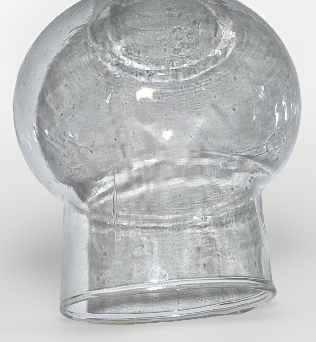 Oil Lamp Chimney Clear Glass 2" x 10 1/4 Big Bulge Crystal Clear Glass - AntiquesEtceteraOil Lamp Chimney Clear Glass 2" x 10 1/4 Big Bulge Crystal Clear GlassUnbrandedAntiquesEtcetera