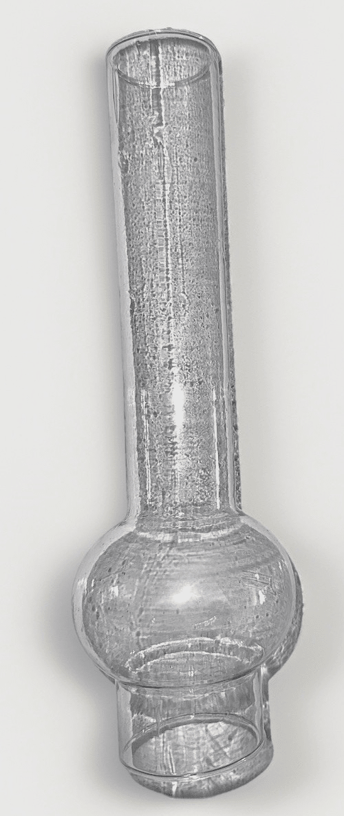 Oil Lamp Chimney Clear Glass 2" x 10 1/4 Big Bulge Crystal Clear Glass - AntiquesEtceteraOil Lamp Chimney Clear Glass 2" x 10 1/4 Big Bulge Crystal Clear GlassUnbrandedAntiquesEtcetera