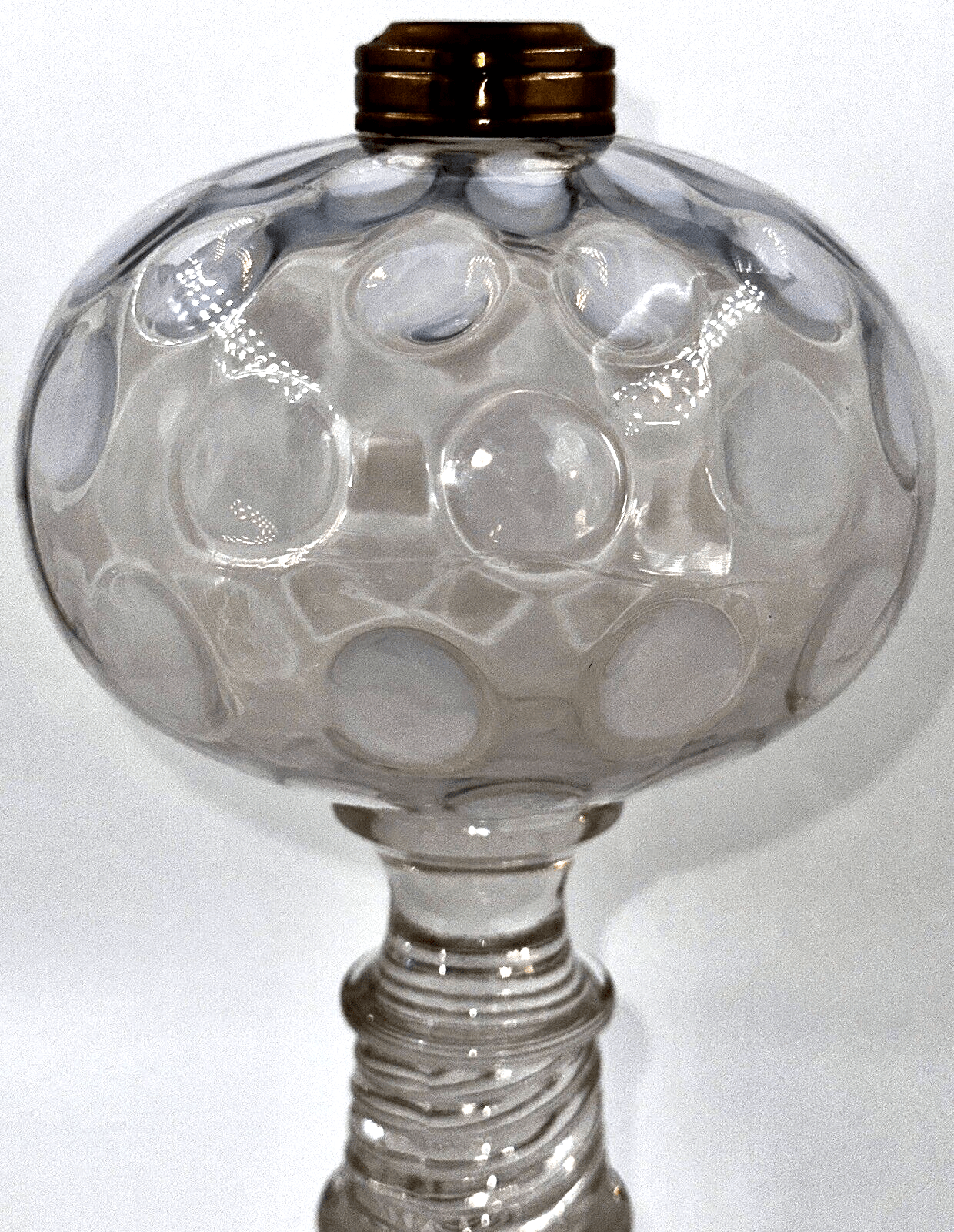 Opalescent Coin Spot Oil Kerosene Lamp 1883 Rare LaBelle Drip Foot Base Antique - AntiquesEtceteraOpalescent Coin Spot Oil Kerosene Lamp 1883 Rare LaBelle Drip Foot Base AntiqueAntiqueAntiquesEtcetera