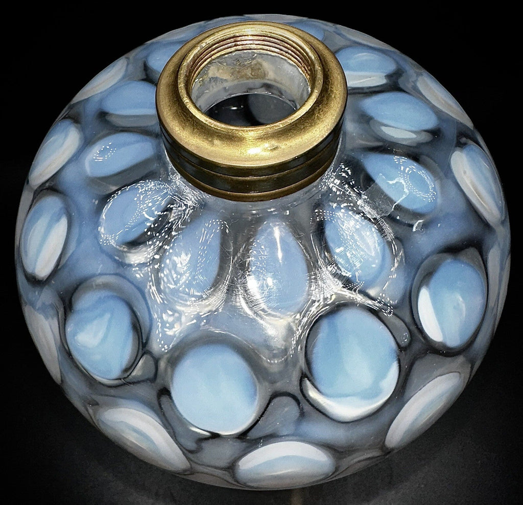 Opalescent Coin Spot Oil Kerosene Lamp 1883 Rare LaBelle Drip Foot Base Antique - AntiquesEtceteraOpalescent Coin Spot Oil Kerosene Lamp 1883 Rare LaBelle Drip Foot Base AntiqueAntiqueAntiquesEtcetera