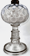 Opalescent Coin Spot Oil Kerosene Lamp 1883 Rare LaBelle Drip Foot Base Antique - AntiquesEtceteraOpalescent Coin Spot Oil Kerosene Lamp 1883 Rare LaBelle Drip Foot Base AntiqueAntiqueAntiquesEtcetera