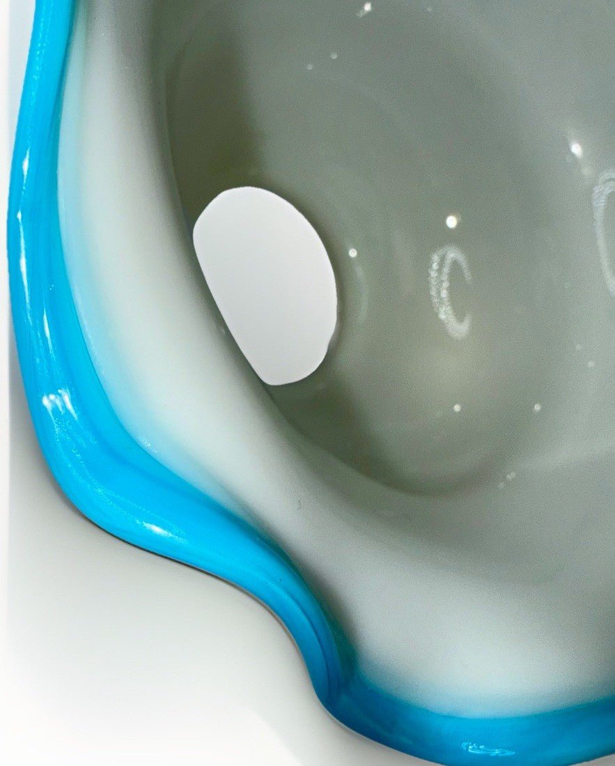 Opaque White Glass Lamp Shade Cased Turquoise Blue Ruffled 6 1/2" Outer Rim - AntiquesEtceteraOpaque White Glass Lamp Shade Cased Turquoise Blue Ruffled 6 1/2" Outer RimUnbrandedAntiquesEtcetera