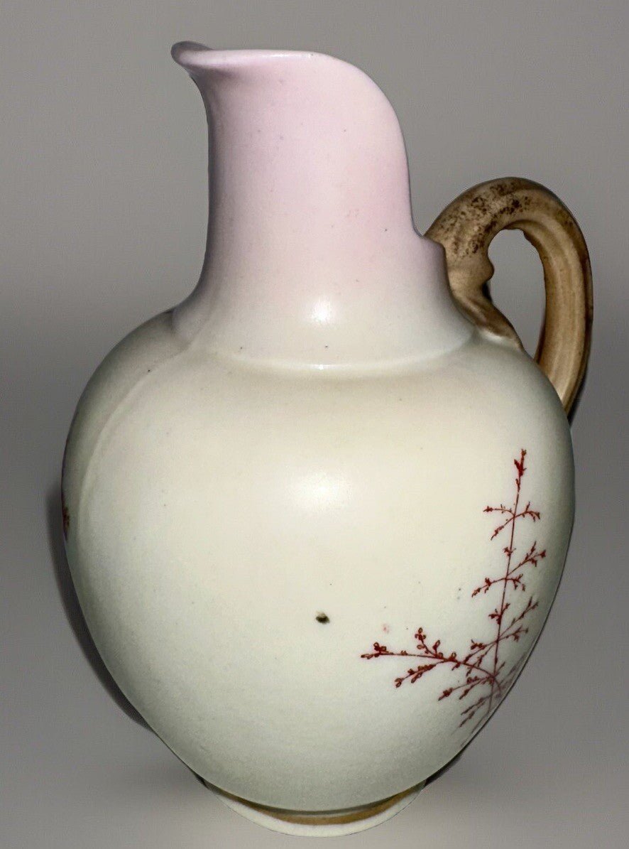 Oriental Lotus Flower Porcelain Creamer Pitcher Gold Gilt Trim 5 1/2" High - AntiquesEtceteraOriental Lotus Flower Porcelain Creamer Pitcher Gold Gilt Trim 5 1/2" HighAntiquesEtceteraAntiquesEtcetera