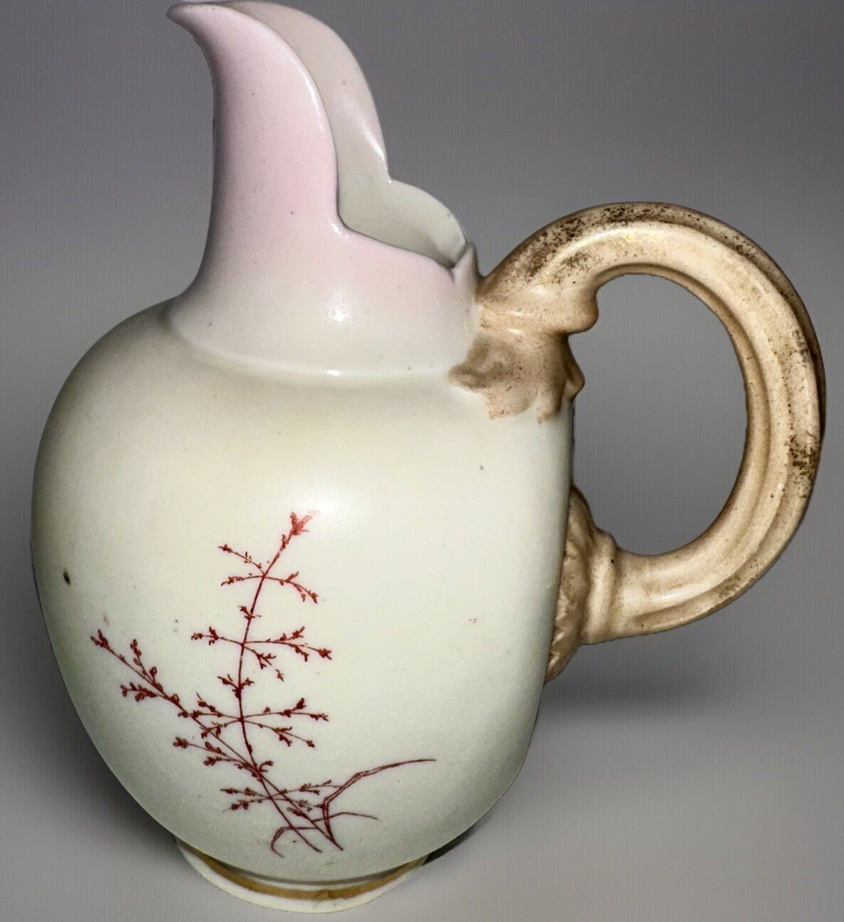 Oriental Lotus Flower Porcelain Creamer Pitcher Gold Gilt Trim 5 1/2" High - AntiquesEtceteraOriental Lotus Flower Porcelain Creamer Pitcher Gold Gilt Trim 5 1/2" HighAntiquesEtceteraAntiquesEtcetera
