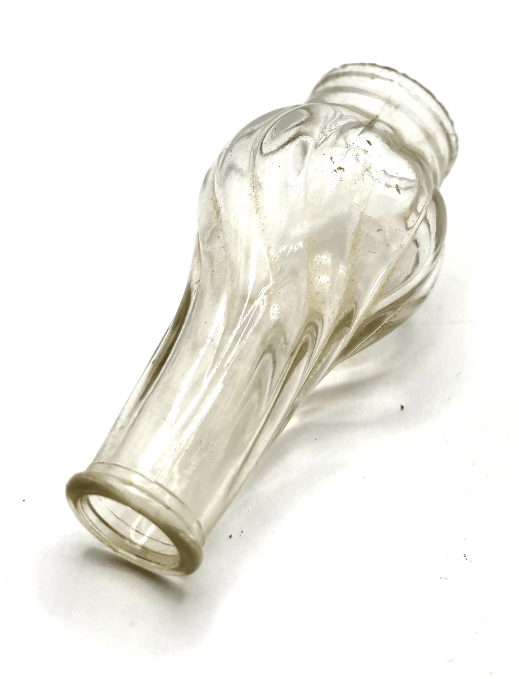 P&A 0 Acorn Kerosene Oil Lamp Burner, Wick w/ Glass Swirl Chimney - AntiquesEtceteraP&A 0 Acorn Kerosene Oil Lamp Burner, Wick w/ Glass Swirl ChimneyAcornAntiquesEtcetera