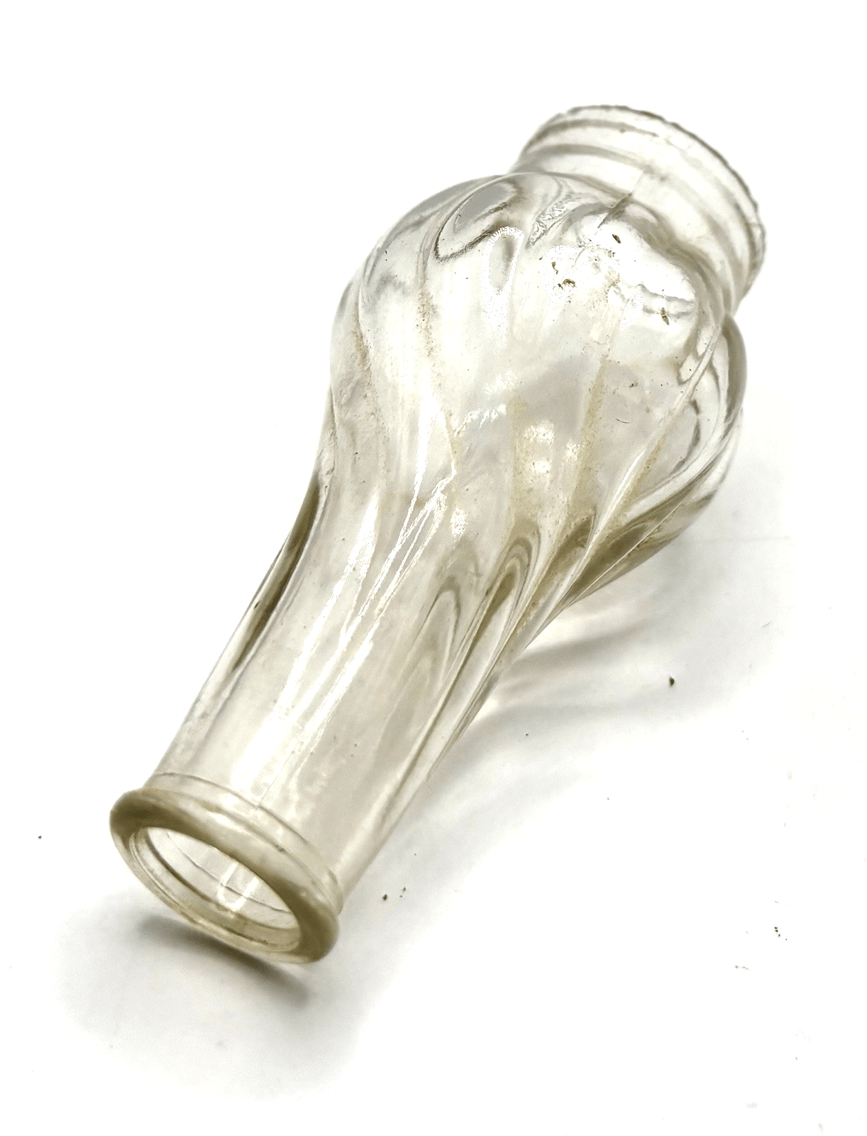 P&A 0 Acorn Kerosene Oil Lamp Burner, Wick w/ Glass Swirl Chimney - AntiquesEtceteraP&A 0 Acorn Kerosene Oil Lamp Burner, Wick w/ Glass Swirl ChimneyAcornAntiquesEtcetera