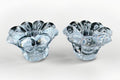 Pair Candle Holder Cups Thick Solid Glass 8 Petal Flower Shape - AntiquesEtceteraPair Candle Holder Cups Thick Solid Glass 8 Petal Flower ShapeUnmarkedAntiquesEtcetera