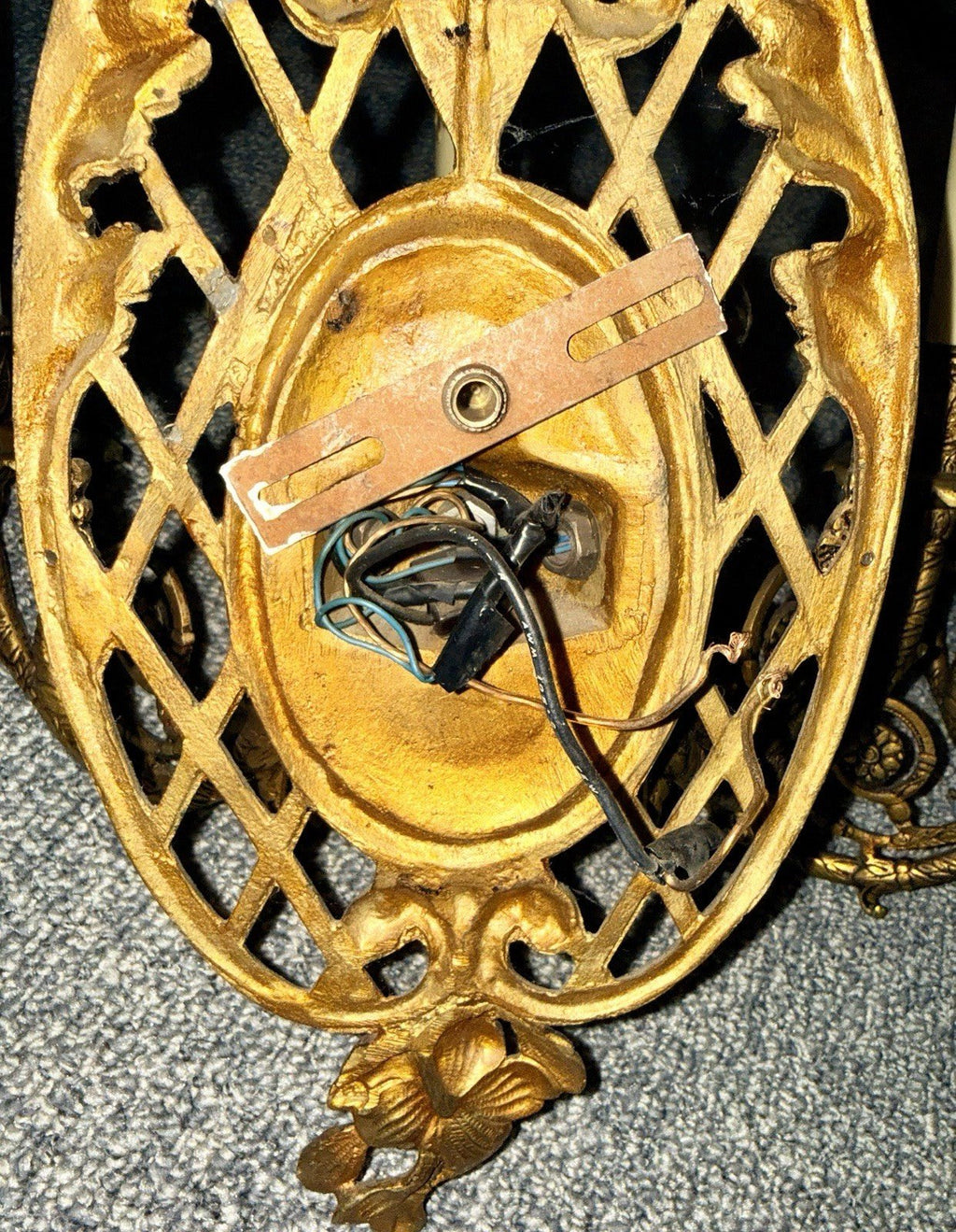 Pair Louis XV 3 - Arm Wall Sconces Cast Brass French Provincial 20" x 16" Working - AntiquesEtceteraPair Louis XV 3 - Arm Wall Sconces Cast Brass French Provincial 20" x 16" WorkingAntiquesEtceteraAntiquesEtcetera