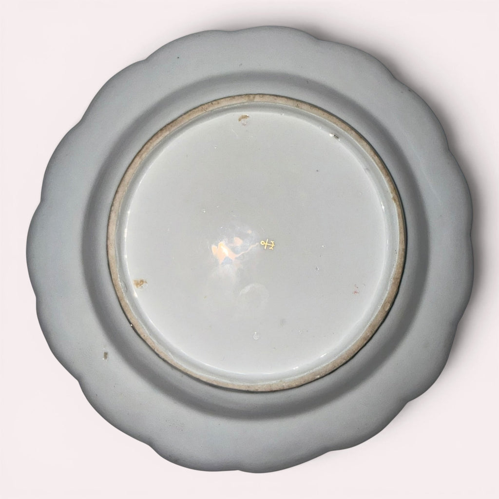Pair of 18th Century Chelsea Porcelain Plates / Pheasant and Floral / No ChipsAntiquesEtcetera