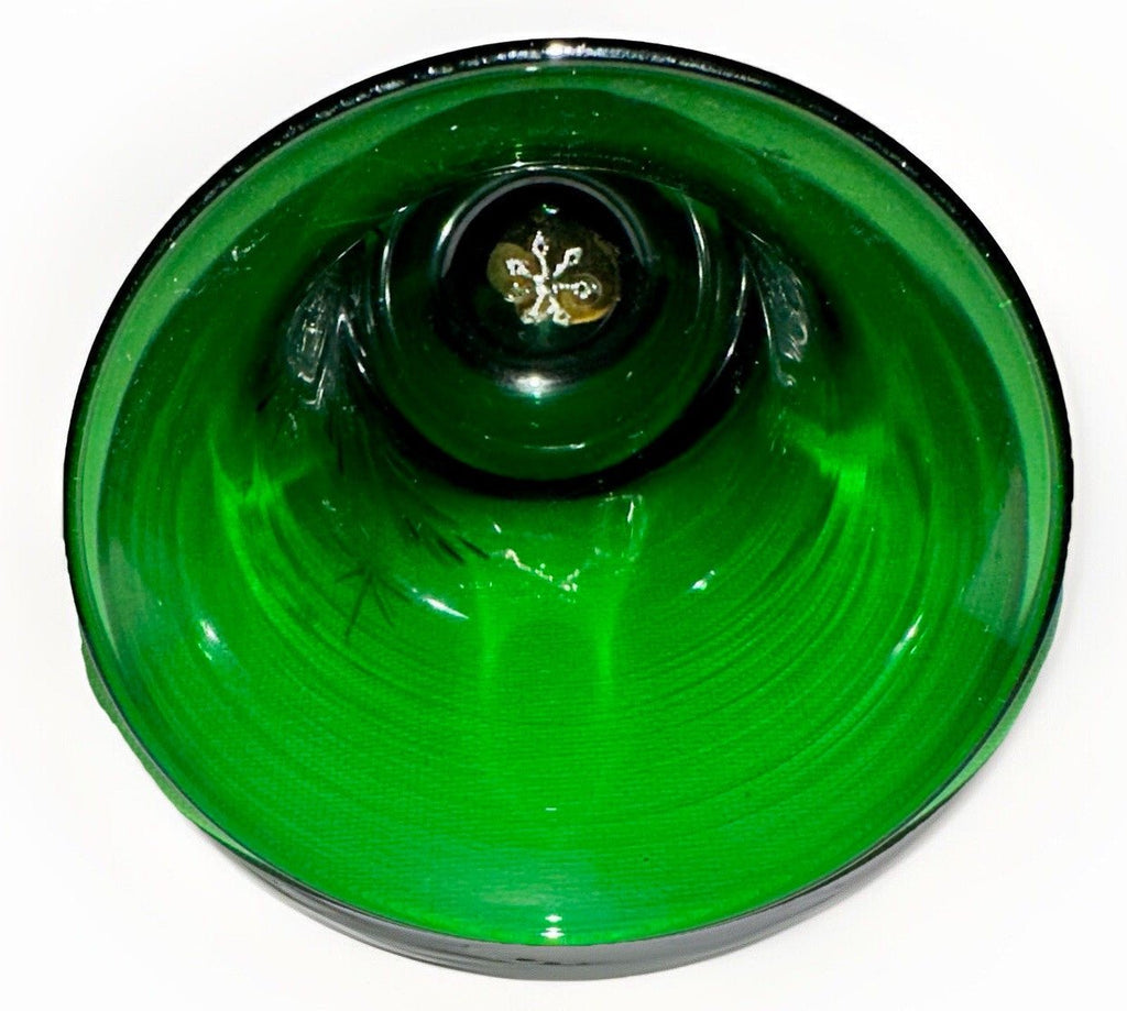 Pairpoint Bryden Hand Painted Christmas Bell Enamel Signed "P" '89 Emerald Green - AntiquesEtceteraPairpoint Bryden Hand Painted Christmas Bell Enamel Signed "P" '89 Emerald GreenPairpointAntiquesEtcetera