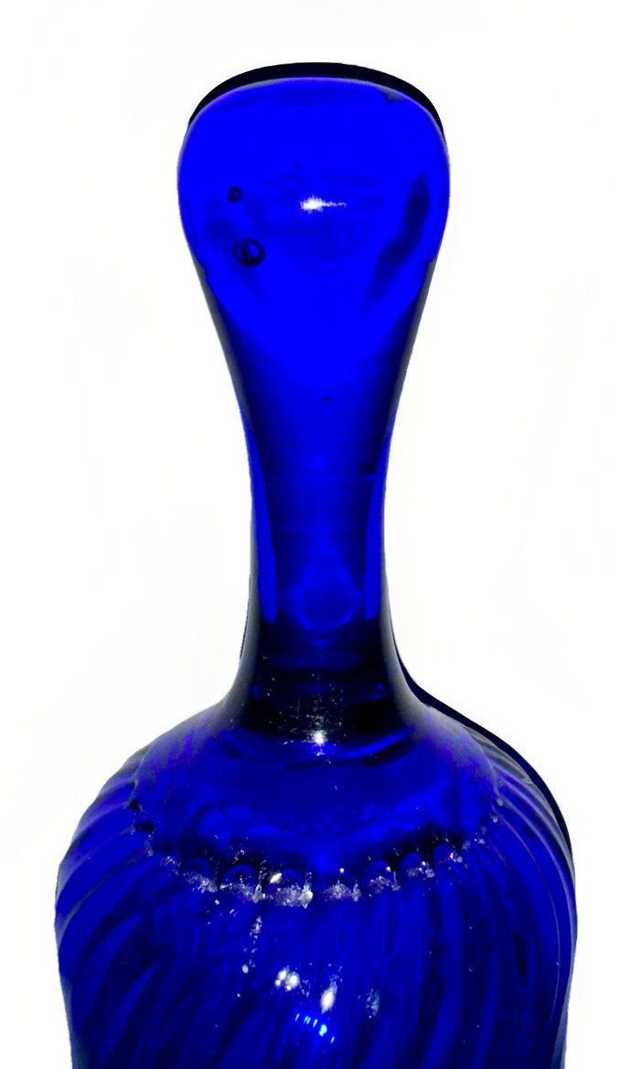 Pairpoint Bryden Hand Painted Christmas Bell Enameled Signed "P" Cobalt Blue - AntiquesEtceteraPairpoint Bryden Hand Painted Christmas Bell Enameled Signed "P" Cobalt BluePairpointAntiquesEtcetera