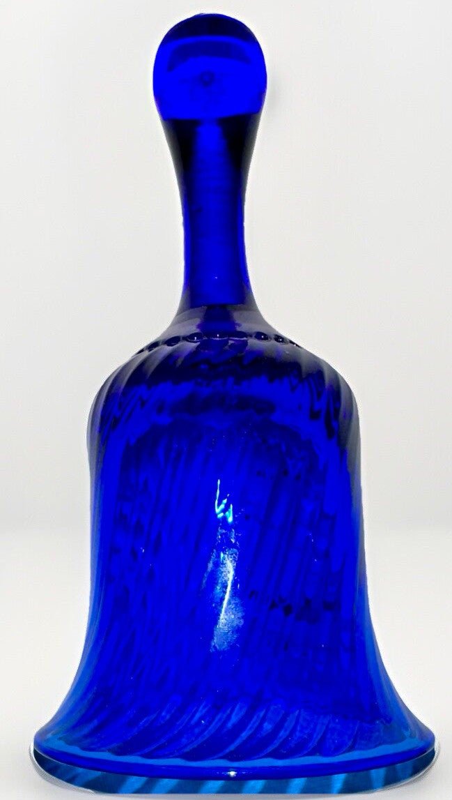 Pairpoint Bryden Hand Painted Christmas Bell Enameled Signed "P" Cobalt Blue - AntiquesEtceteraPairpoint Bryden Hand Painted Christmas Bell Enameled Signed "P" Cobalt BluePairpointAntiquesEtcetera