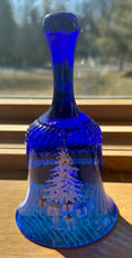 Pairpoint Bryden Hand Painted Christmas Bell Enameled Signed "P" Cobalt Blue - AntiquesEtceteraPairpoint Bryden Hand Painted Christmas Bell Enameled Signed "P" Cobalt BluePairpointAntiquesEtcetera