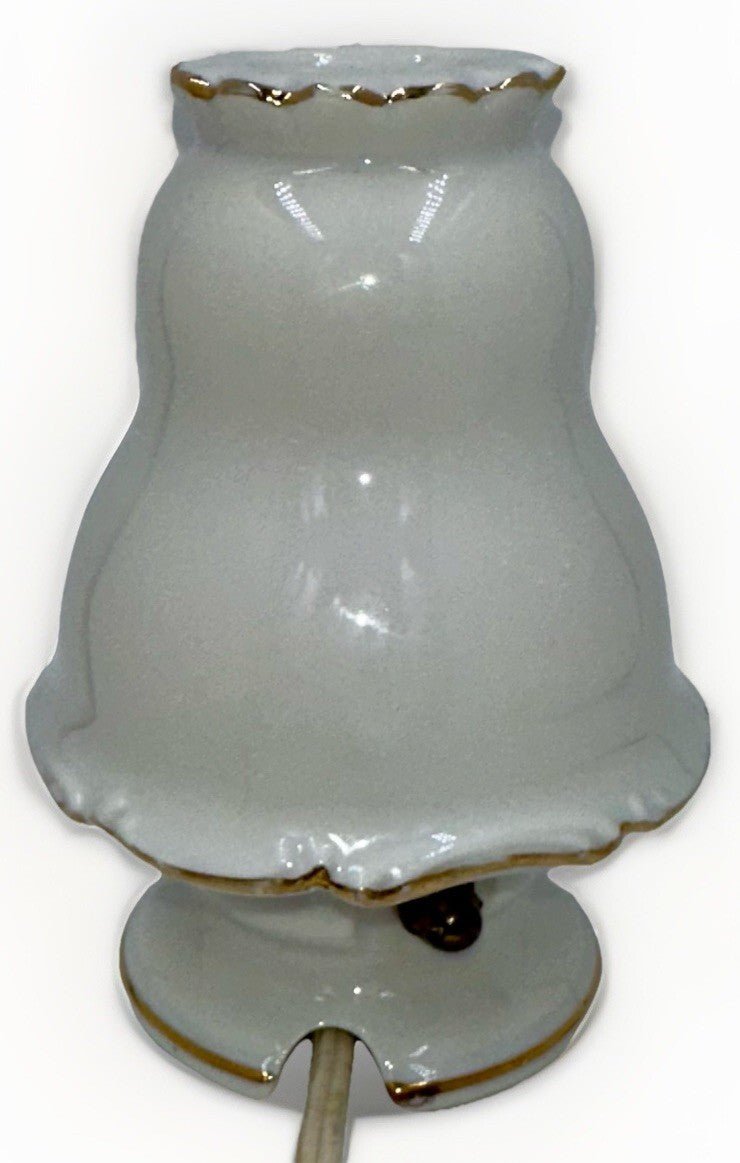 Perfume Diffuser Night Lamp Blue Forget Me Nots Vintage Porcelain Dresser Piece - AntiquesEtceteraPerfume Diffuser Night Lamp Blue Forget Me Nots Vintage Porcelain Dresser PieceUnbrandedAntiquesEtcetera