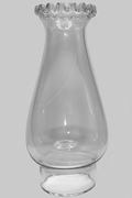 Petal Top Kerosene Oil Lamp Chimney Petal Top Hand Formed 2" x 6 3/8" GlassAntiquesEtcetera