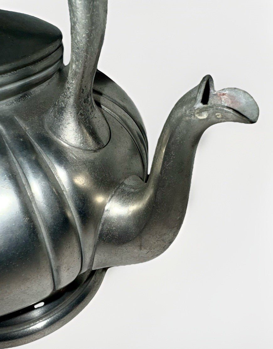 Pewter Gooseneck Teapot with Lid Pilgrim Solid Pewter 2327 Danforth Collection - AntiquesEtceteraPewter Gooseneck Teapot with Lid Pilgrim Solid Pewter 2327 Danforth CollectionPilgrim Pewter Co.AntiquesEtcetera