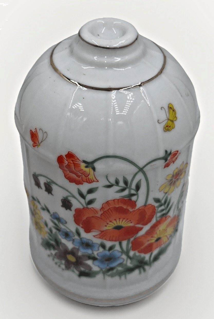 Porcelain Perfume Diffuser Night Lamp Light Dome Colorful Orange Poppy Bouquet - AntiquesEtceteraPorcelain Perfume Diffuser Night Lamp Light Dome Colorful Orange Poppy BouquetUnbrandedAntiquesEtcetera