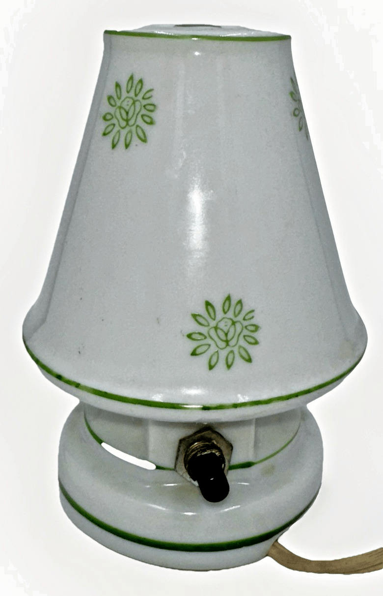 Porcelain Perfume Diffuser Night Lamp Light with 1907 Pope - Waverly Antique Car - AntiquesEtceteraPorcelain Perfume Diffuser Night Lamp Light with 1907 Pope - Waverly Antique CarUnbrandedAntiquesEtcetera