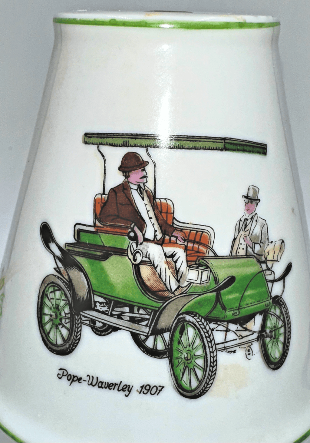 Porcelain Perfume Diffuser Night Lamp Light with 1907 Pope - Waverly Antique Car - AntiquesEtceteraPorcelain Perfume Diffuser Night Lamp Light with 1907 Pope - Waverly Antique CarUnbrandedAntiquesEtcetera