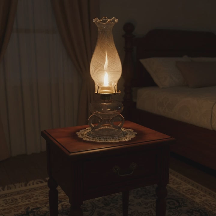 Victorian Oil Lamp Wedding / Bridal Double Handle Unity Lamp with 1868 Patent