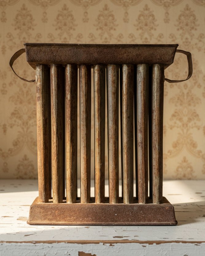 Primitive Metal Taper Candle Mold Makes 18 Candles 10.5" Country Decor with Two Handles - AntiquesEtceteraPrimitive Metal Taper Candle Mold Makes 18 Candles 10.5" Country Decor with Two HandlesAntique Candle MoldAntiquesEtceteraAntiquesEtcetera