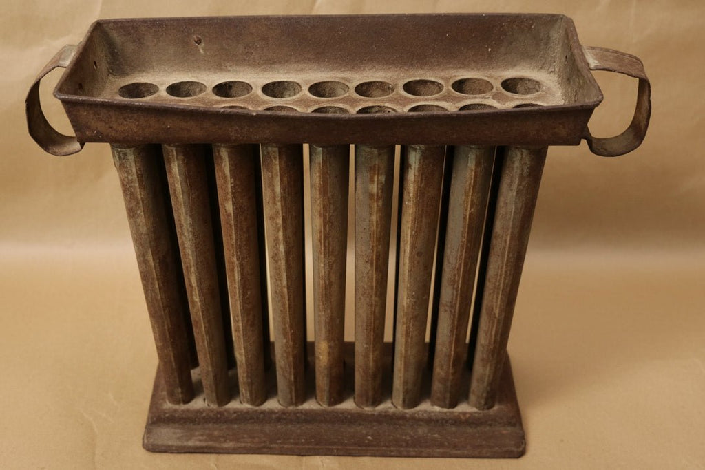 Primitive Metal Taper Candle Mold Makes 18 Candles 10.5" Country Decor with Two Handles - AntiquesEtceteraPrimitive Metal Taper Candle Mold Makes 18 Candles 10.5" Country Decor with Two HandlesAntique Candle MoldAntiquesEtceteraAntiquesEtcetera