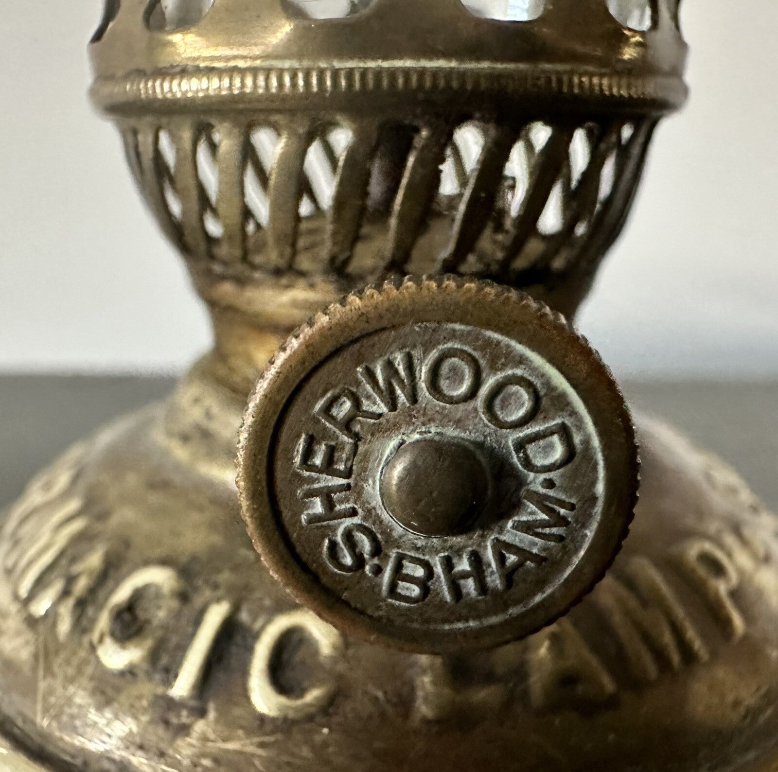 RARE Antique Sherwood's Junior Magic Lamp Oil Kerosene Birmingham - w/ Burner - AntiquesEtceteraRARE Antique Sherwood's Junior Magic Lamp Oil Kerosene Birmingham - w/ BurnerSherwoodAntiquesEtcetera