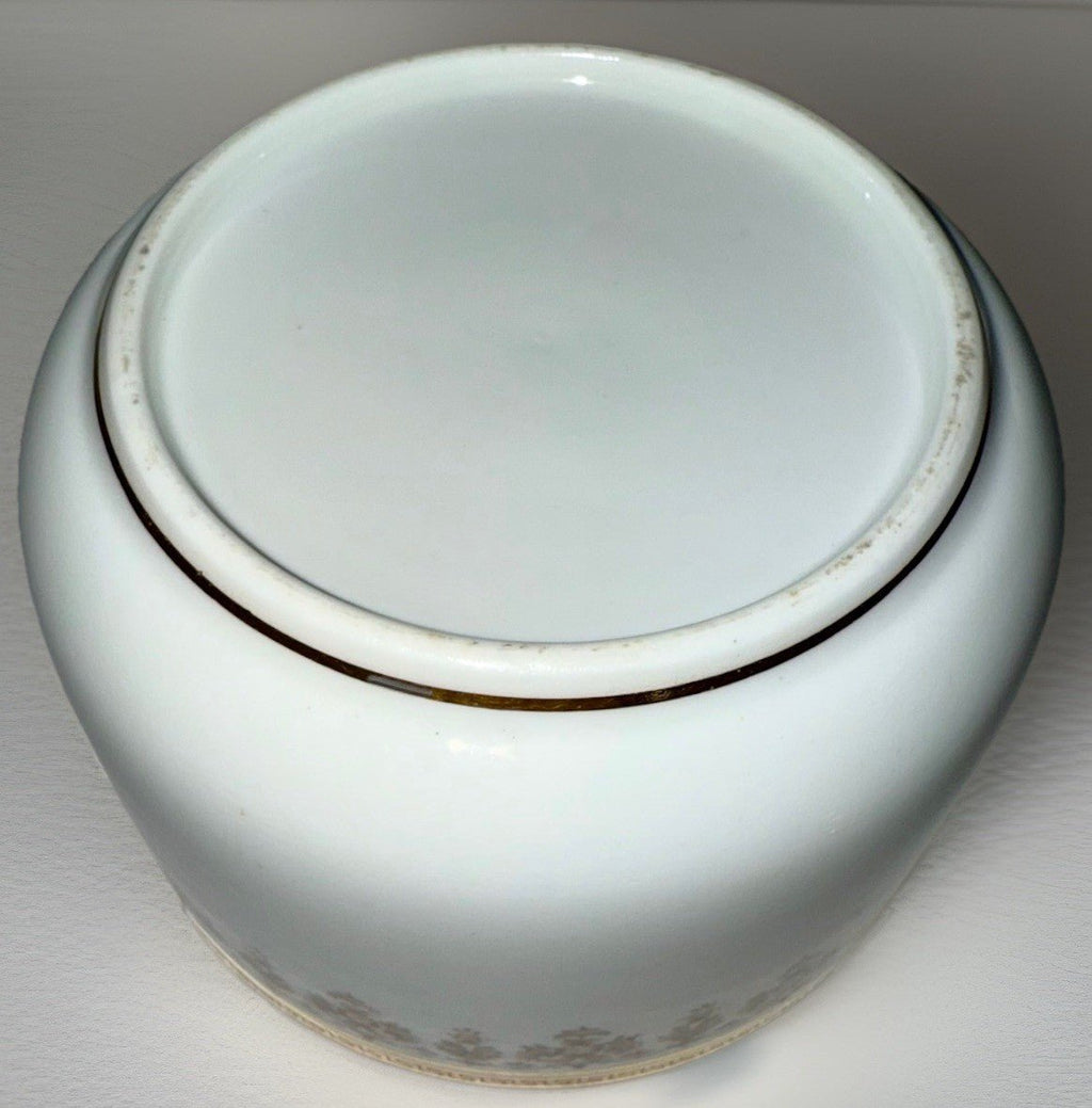 Royal Cauldon H8713 Porcelain Serving Bowl Gold Rim w/ Greek Key 3 3/8" Deep - AntiquesEtceteraRoyal Cauldon H8713 Porcelain Serving Bowl Gold Rim w/ Greek Key 3 3/8" DeepRoyal CauldonAntiquesEtcetera
