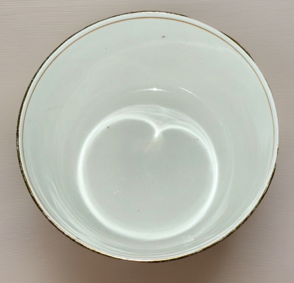 Royal Cauldon H8713 Porcelain Serving Bowl Gold Rim w/ Greek Key 3 3/8" Deep - AntiquesEtceteraRoyal Cauldon H8713 Porcelain Serving Bowl Gold Rim w/ Greek Key 3 3/8" DeepRoyal CauldonAntiquesEtcetera