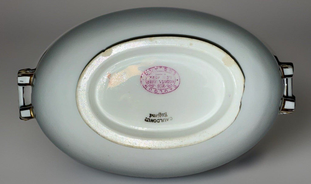 Royal Cauldon H8713 Porcelain Serving Bowl & Gravy Boat Greek Key Gold No Lids - AntiquesEtceteraRoyal Cauldon H8713 Porcelain Serving Bowl & Gravy Boat Greek Key Gold No LidsRoyal CauldonAntiquesEtcetera