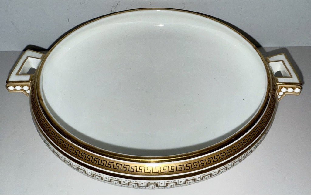Royal Cauldon H8713 Porcelain Serving Bowl & Gravy Boat Greek Key Gold No Lids - AntiquesEtceteraRoyal Cauldon H8713 Porcelain Serving Bowl & Gravy Boat Greek Key Gold No LidsRoyal CauldonAntiquesEtcetera