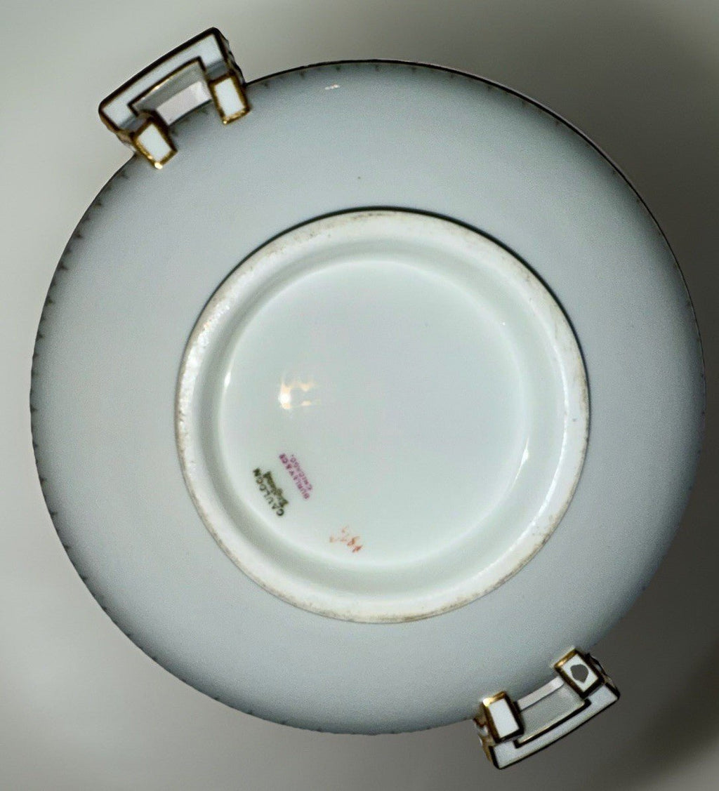 Royal Cauldon H8713 Porcelain Serving Bowl & Gravy Boat Greek Key Gold No Lids - AntiquesEtceteraRoyal Cauldon H8713 Porcelain Serving Bowl & Gravy Boat Greek Key Gold No LidsRoyal CauldonAntiquesEtcetera