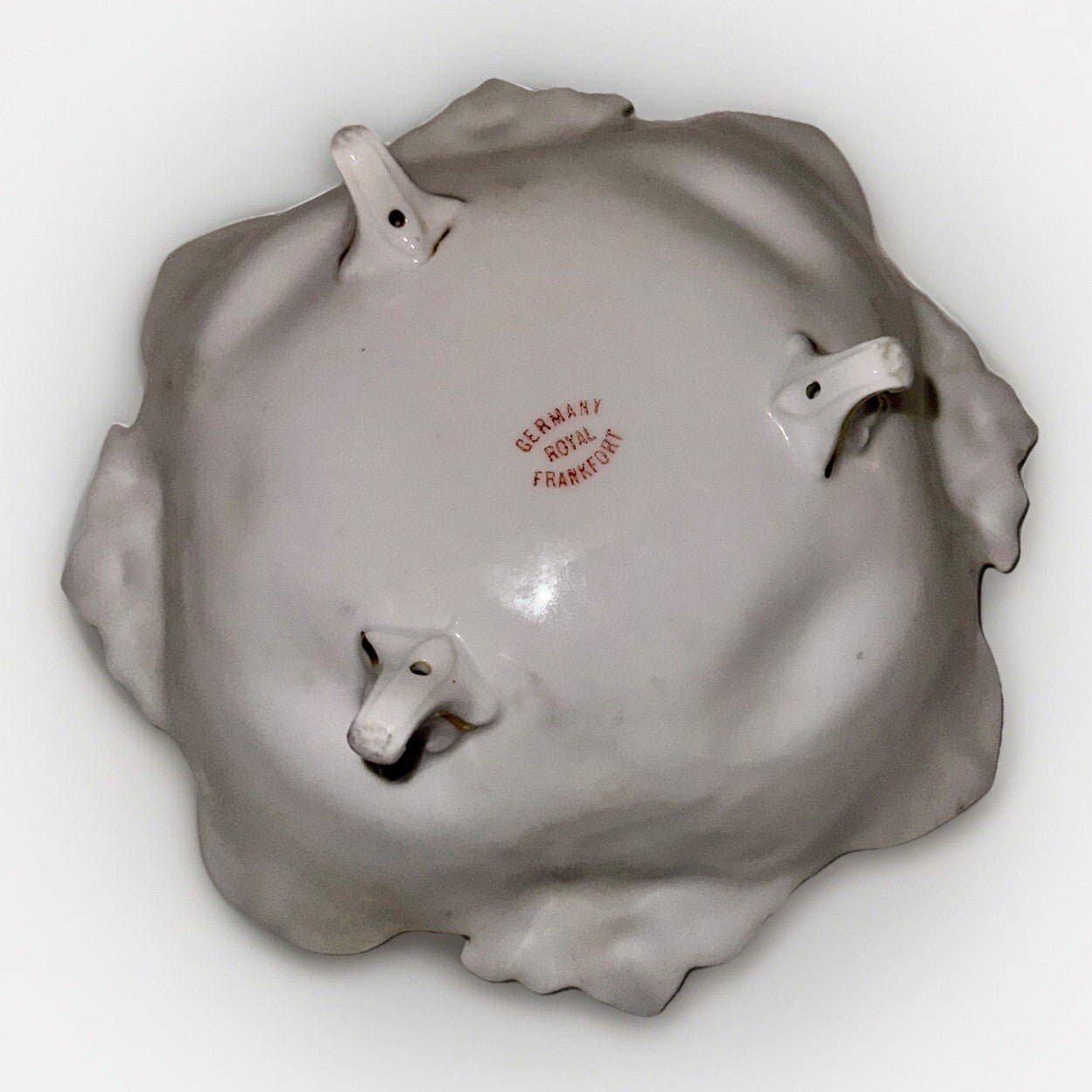 Royal Frankfort 3 - Footed Bowl Pin & Yellow Rose Motif Delicate Porcelain Germany - AntiquesEtceteraRoyal Frankfort 3 - Footed Bowl Pin & Yellow Rose Motif Delicate Porcelain GermanyRoyal FrankfortAntiquesEtcetera