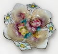 Royal Frankfort 3 - Footed Bowl Pin & Yellow Rose Motif Delicate Porcelain Germany - AntiquesEtceteraRoyal Frankfort 3 - Footed Bowl Pin & Yellow Rose Motif Delicate Porcelain GermanyRoyal FrankfortAntiquesEtcetera
