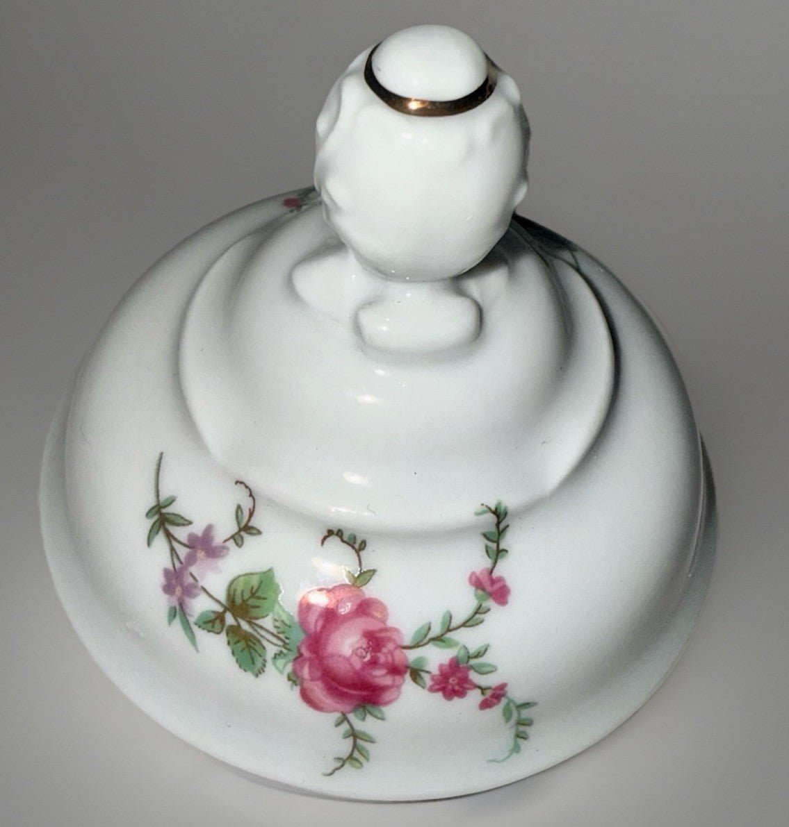 Royal Kent Coffee Pot with Lid Bavarian Moss Rose Gold Trim & Embossed Rim RKT8 - AntiquesEtceteraRoyal Kent Coffee Pot with Lid Bavarian Moss Rose Gold Trim & Embossed Rim RKT8Royal KentAntiquesEtcetera